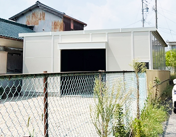 大阪府東大阪市内　倉庫　中古プレハブ