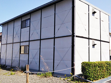 京都府京丹波市　倉庫プレハブ　施工事例